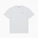 Camisetas Hombre Camiseta LAST RESORT AB Atlas Monogram White Brick Red