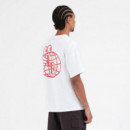 Camisetas Hombre Camiseta LAST RESORT AB Atlas Monogram White Brick Red