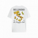 Camiseta ON VACATION Unisex Postcard Italia Blanca