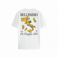 Camiseta ON VACATION Unisex Postcard Italia Blanca