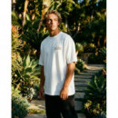 Camiseta ON VACATION Unisex Postcard Italia Blanca