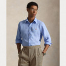 Camisas Camisa POLO RALPH LAUREN Lino Custom Slim Austin Blue