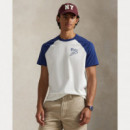 Camisetas Hombre Camiseta POLO RALPH LAUREN Baseball White