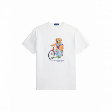 Camisetas Hombre Camiseta POLO RALPH LAUREN Summer Bear White