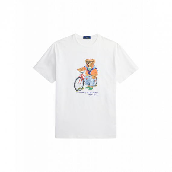 Camisetas Hombre Camiseta POLO RALPH LAUREN Summer Bear White