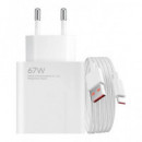 XIAOMI Cargador Red Por Usb + Cable Datos Tipo C A Usb 67W Blanco MDY-12-H