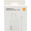 XIAOMI Cargador Red Por Usb + Cable Datos Tipo C A Usb 67W Blanco MDY-12-H