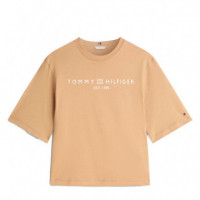 Camiseta de corte amplio con logo