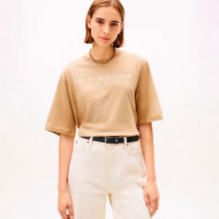 Camiseta de corte amplio con logo