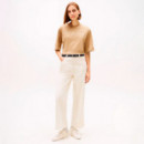 Camiseta de corte amplio con logo