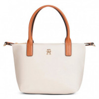 Bolso tote con monograma TH