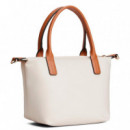 Bolso tote con monograma TH