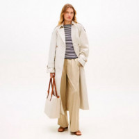 Bolso tote con monograma TH