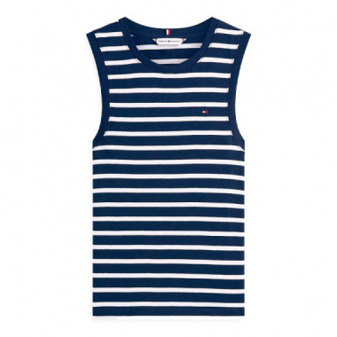 Camiseta sin mangas de corte slim