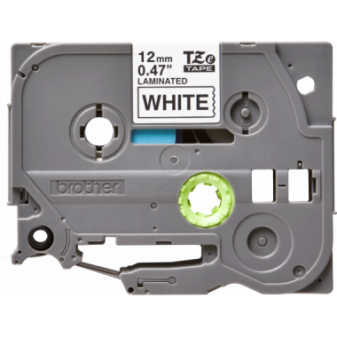 Cinta BROTHER P-touch Laminada Negro sobre Blanco 12MM 8M (TZE-231)