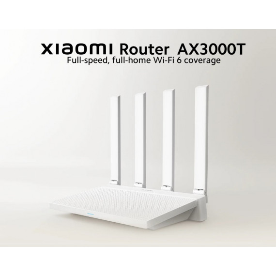 Router Neutro XIAOMI mi AX3000T Wifi 6  4 Antenas