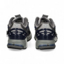 DEPORTIVO ANTE+MALLA AZUL+BLANCO