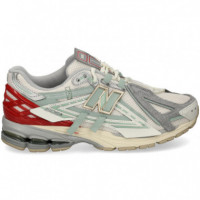 DEPORTIVO TALON ROJO MALLA VERDE+BLANCO