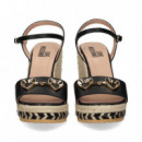 SAND.PALA CORAZONES PIEL NEGRO