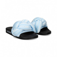 PALA POOL SATEN BLANCO+CELESTE