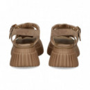 SANDALIA CANGREJERA ANTE BEIGE