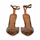 SANDALIA GILDA STRASS BRONCE