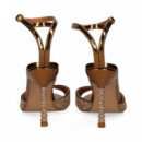 SANDALIA GILDA STRASS BRONCE