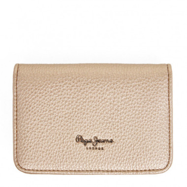 Cartera con logo en relieve