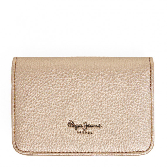 Cartera con logo en relieve