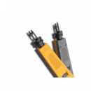 INSERTADORA VENTION TIPO 110 RJ45 RJ11 GREY/ORANGE