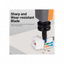 INSERTADORA VENTION TIPO 110 RJ45 RJ11 GREY/ORANGE