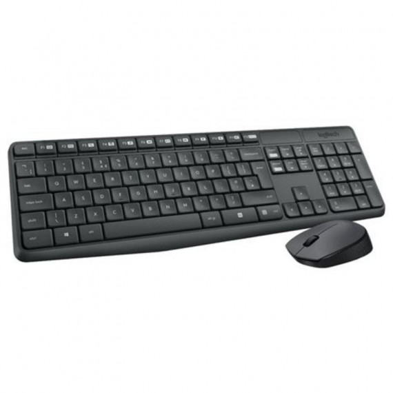 Teclado y Ratón Inalámbricos Logitech MK235 - 2.4GHz - 10 Metros de Alcance