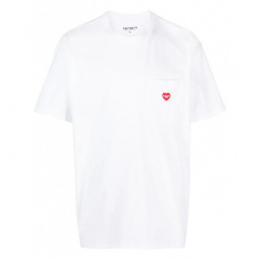 CARHARTT - S/S Pocket Heart T-Shirt&nbsp;Organic Cotton Single Jersey - 1WZXX - I032128/1WZXX