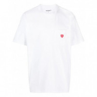CARHARTT - S/S Pocket Heart T-Shirt Organic Cotton Single Jersey - 1WZXX - I032128/1WZXX