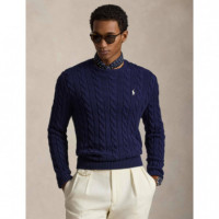 Ls Driver Cn-long Sleeve-pullover Blue  RALPH LAUREN