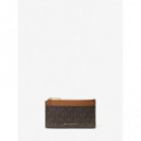 SM ZIP KEY CARD CASE BRN/ACORN