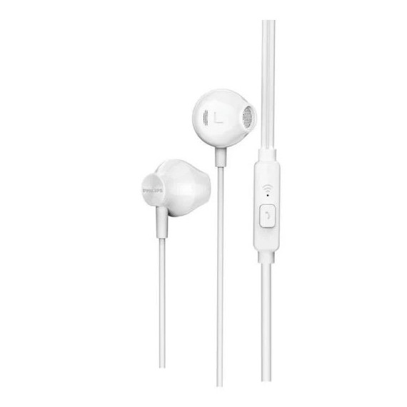 Auriculares + Microfono PHILIPS TAUE101 In Ear Jack 3.5MM White