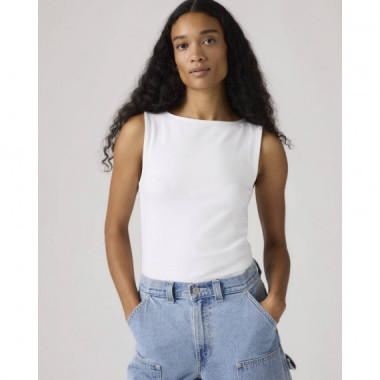 Camisetas Mujer Top Levi's&reg; Cuello Barco Blair Bright White  LEVI'S