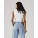 Camisetas Mujer Top Levi's® Cuello Barco Blair Bright White  LEVI'S