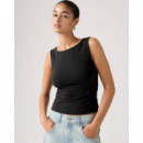 Camisetas Mujer Top Levi's® Cuello Barco Blair Black  LEVI'S
