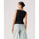 Camisetas Mujer Top Levi's® Cuello Barco Blair Black  LEVI'S