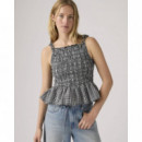 Camisetas Mujer Top Levi's® Mónaco Springtime Dobby - Negro  LEVI'S