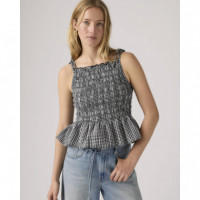 Camisetas Mujer Top Levi's® Mónaco Springtime Dobby - Negro  LEVI'S