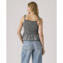 Camisetas Mujer Top Levi's® Mónaco Springtime Dobby - Negro  LEVI'S