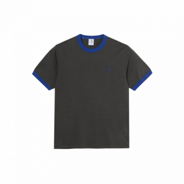 Camisetas Hombre Camiseta POLAR SKATE CO Ringer Tee Dirty Black/egyptian Blue