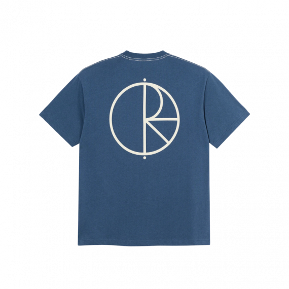 Camisetas Hombre Camiseta POLAR SKATE CO Contrast Stroke Logo Grey Blue