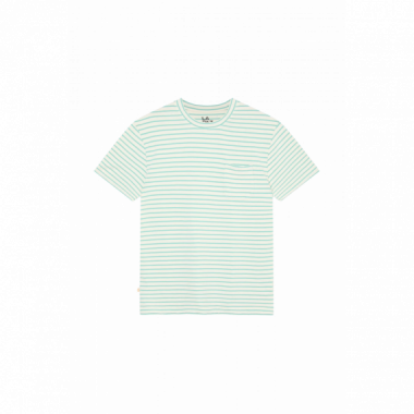 Camisetas Hombre Camiseta LA PAZ Guerreiro Green Stripes