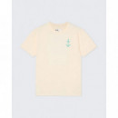 Camisetas Hombre Camiseta LA PAZ Botelho Ecru Green