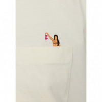 Camisetas Hombre Camiseta REVOLUTION 1450 Bra Offwhite