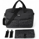 Bolso Maternal Con Cambiador Kaos Negro